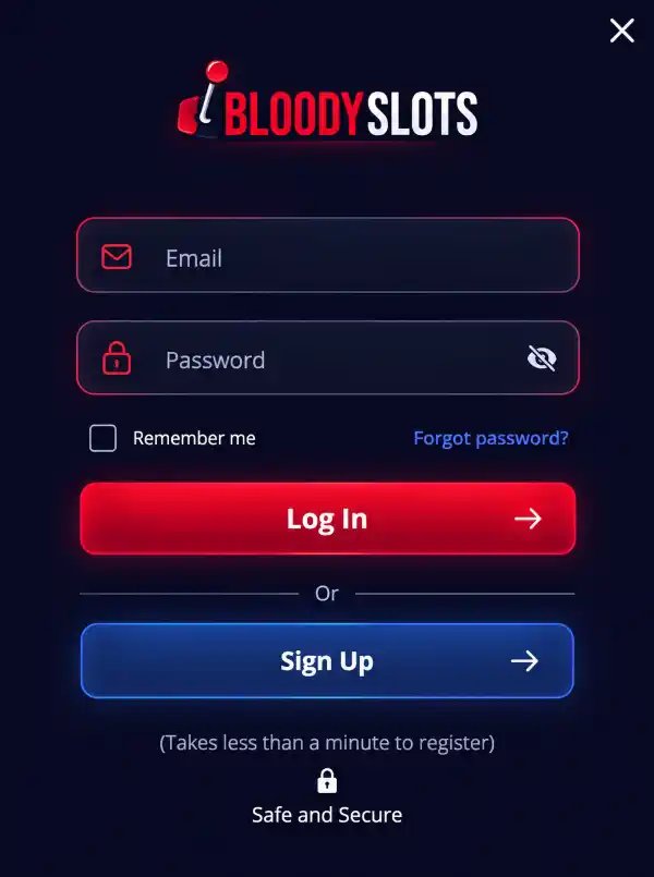 Log In to Your Bloody Slots Account